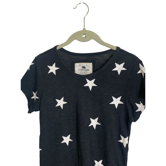 Reflex Life Is Out There Star Print T-Shirt Women’s Short Sleeves Black Sz Small - Picture 11 of 15